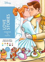 Coloriages Mystères Disney Love Stories - Kleuren op nummer - Kleurboek voor volwassenen