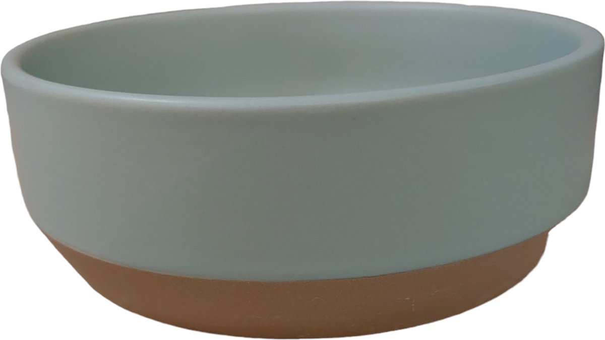 Fringe_voerbak / drinkbak voor honden _Live-Bark-Love - 650ml - vaatwasmachine en magnetron safe - muntgroen/beige