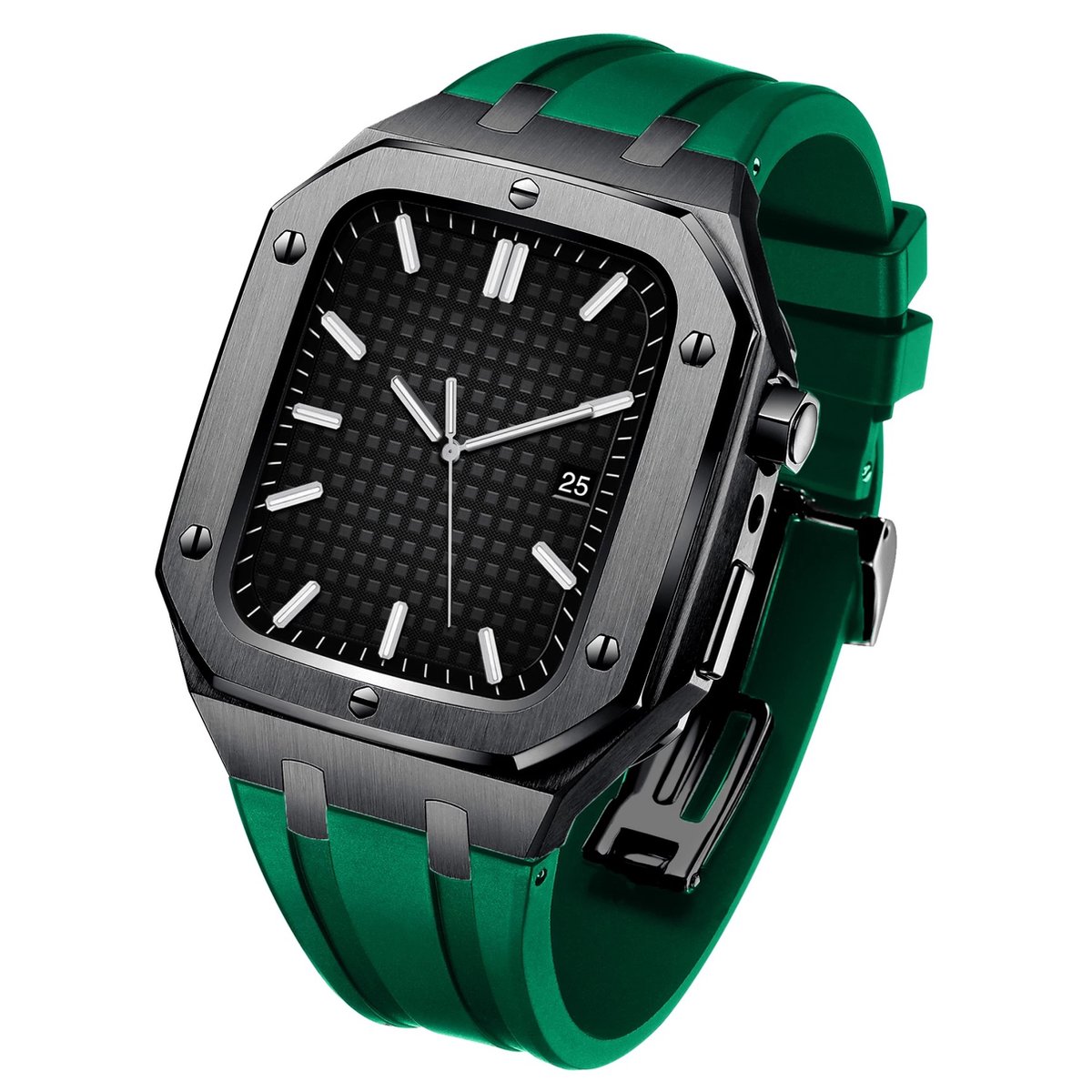 Luxe Apple Watch Case - groen 44mm