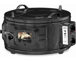 Four électrique rond Teffo XXL - double - pose libre - thermostat - 35 litres - noir