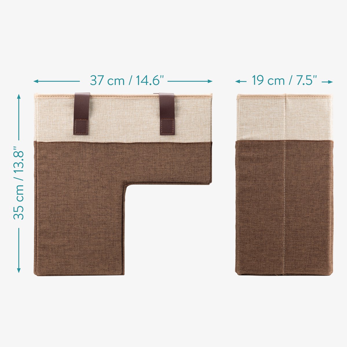 Opbergmanden Kopen Navaris Opbergmand Voor Op De Trap - L-Vorm 35x37x19 Cm - Met Handvatten - Bruin/Beige - Opvouwbaar Opbergmanden Te Koop Opbergmanden Kopen Navaris Opbergmand Voor Op De Trap - L-Vorm 35x37x19 Cm - Met Handvatten - Bruin/Beige - Opvouwbaar Opbergmanden Te Koop