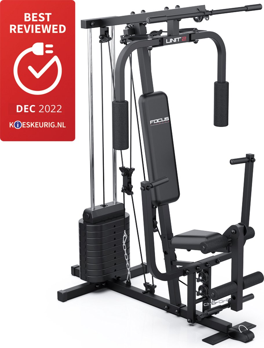 Gedeeltelijk touw Midden Focus Fitness - Home Gym - Krachtstation - Unit 2 - Zwart | bol.com