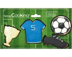 Scrapcooking - Emporte-pièce - Voetbal - Set/4