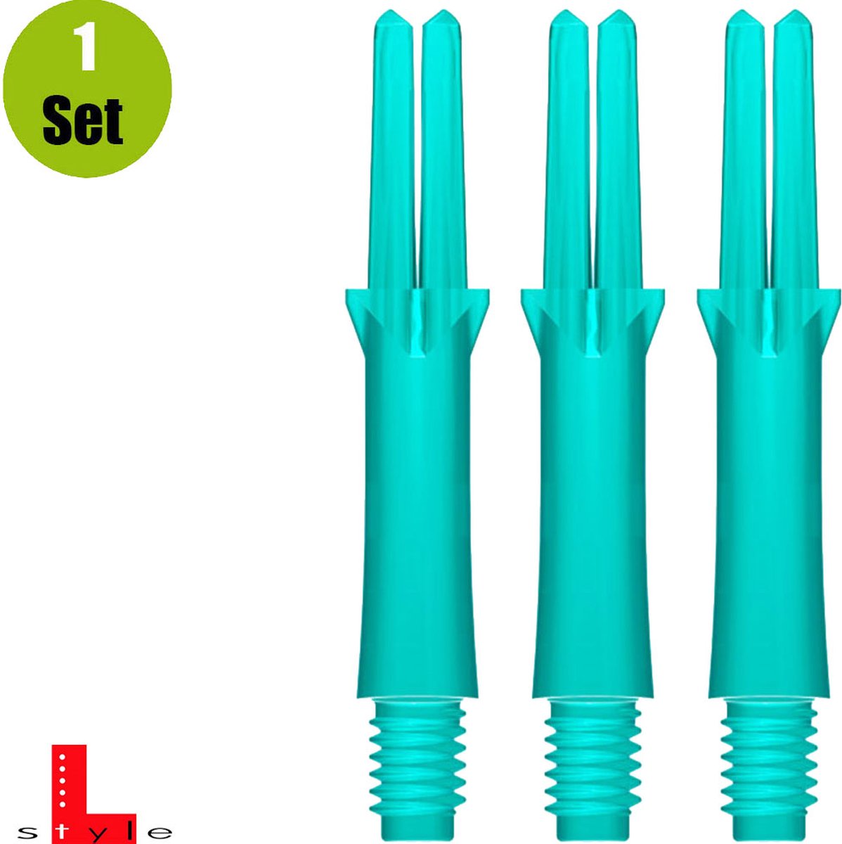 L-Style L-Shaft Locked Straight Emerald - Dart Shafts Extra Short 130