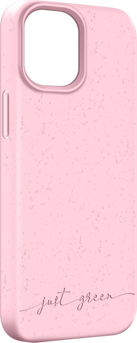 Apple iPhone 13 Mini biologisch afbreekbaar, Just Green roze hoesje
