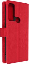 Cover Geschikt voor TCL 20R 5G Flip Wallet Stand Video rode