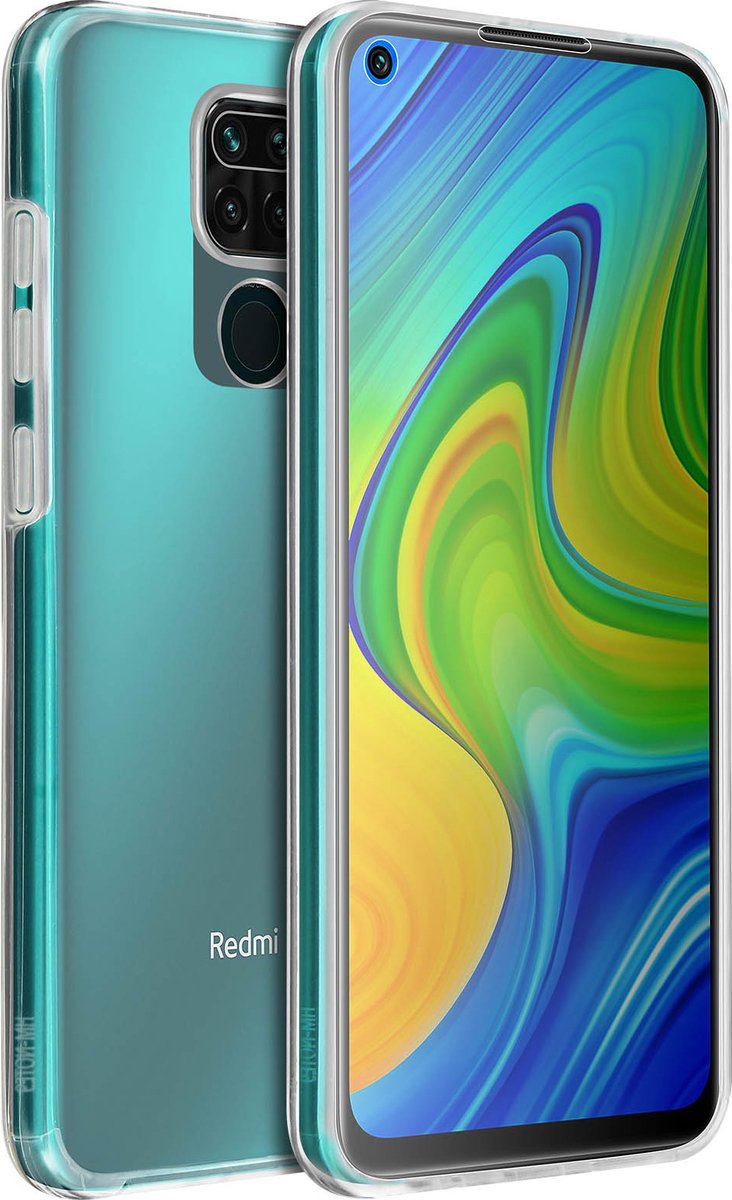Integraal Hoesje Geschikt voor Xiaomi Redmi Note 9 met harde achterkant