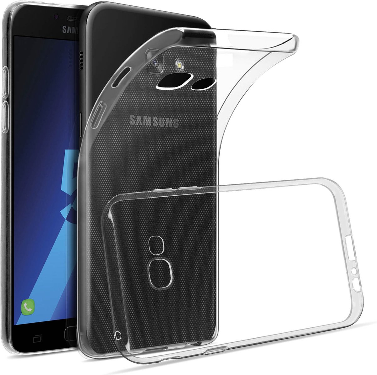 Avizar Hoes Geschikt voor Samsung Galaxy A5 2017 Ultrafijne siliconen, Transparant