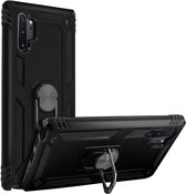 Geschikt voor Samsung Galaxy Note 10 Plus Hybrid Case Video Support Ring zwart