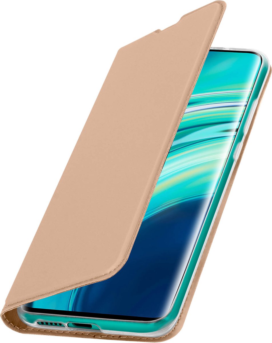 Geschikt voor Xiaomi Mi 10/10 Pro Cover Kaarthouder Videostandaard Dux Ducis champagne