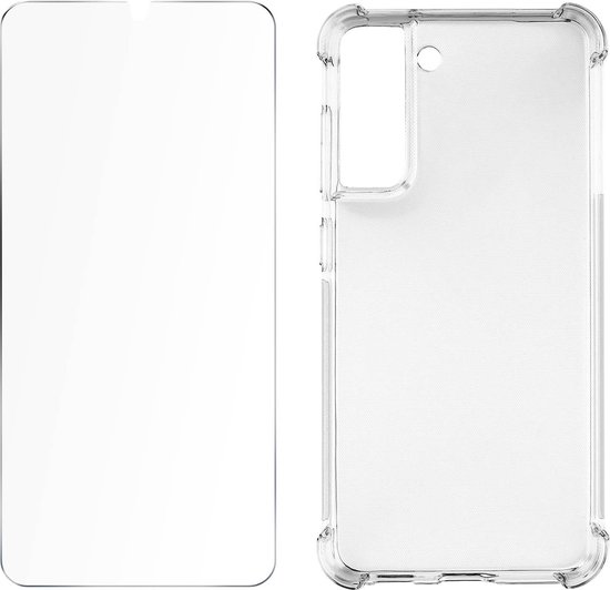 Pack Protection Adapté pour Samsung Galaxy S21 FE Coque Renforcée + Glas Trempé