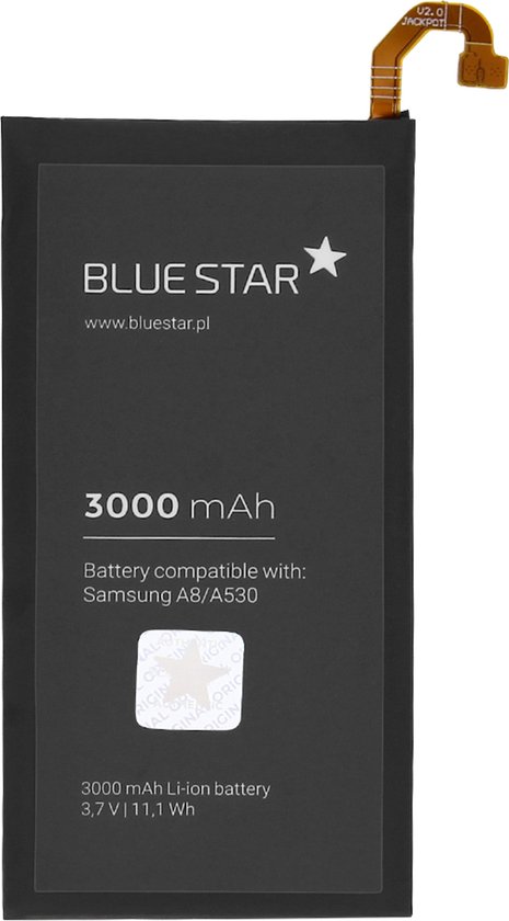 Vervangingsbatterij Samsung A8 3000 Li-Ion Blue Star – Zwart | bol.com