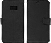 Cover Geschikt voor Samsung Galaxy S7 Flip Wallet Stand Video zwarte