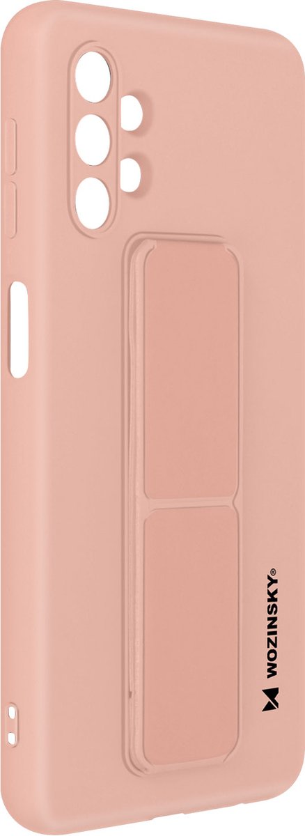 Wozinsky vouwbare magnetische steun Samsung Galaxy A32 5G silicone hoes roze