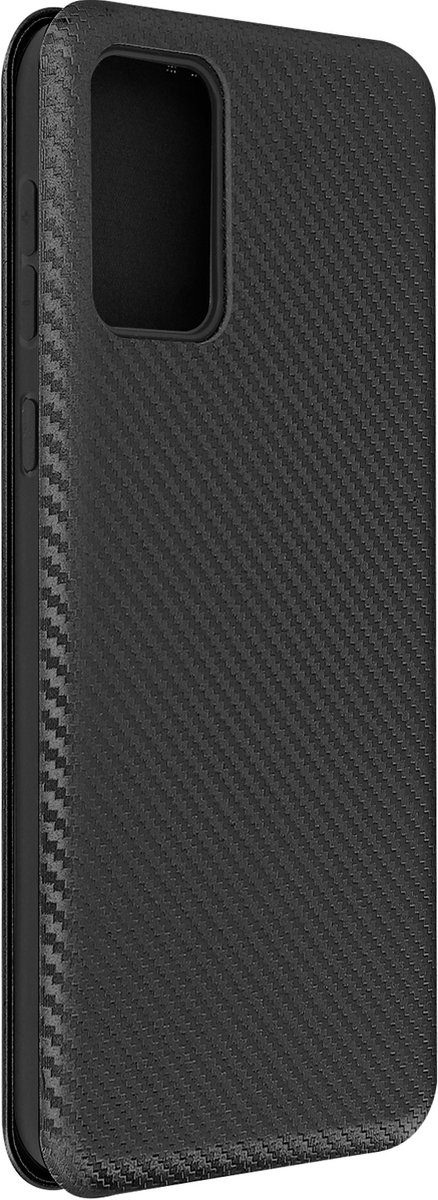 Geschikt voor Samsung Galaxy A52 Carbon Folio-hoes Kaarthouder Standaard Forcell Luna