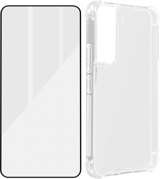 Pack Protection Adapté pour Samsung Galaxy S22 Coque Renforcée + Glas Trempé