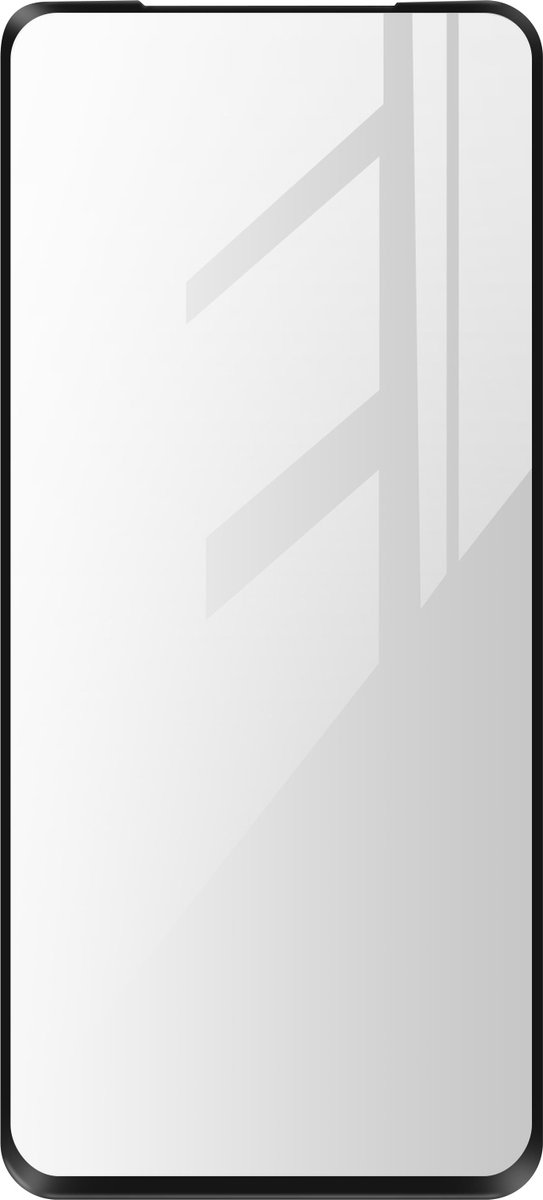 Avizar Vitre Geschikt voor Oppo A94 5G Verre Trempé 9H Biseauté, Zwart