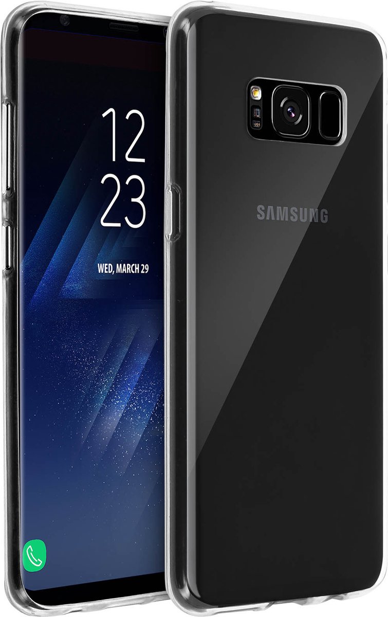 Avizar Hoes Geschikt voor Samsung Galaxy S8 Ultrafijne siliconengel, Transparant