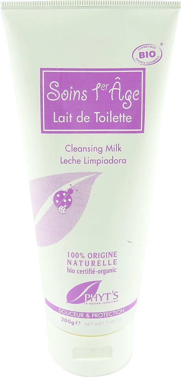 PHYT´S Bio - Lait de Toilette - Babyshuid reinigende zorg melk bescherming - 200 g
