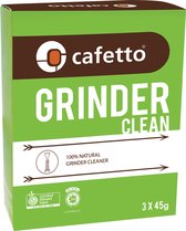 Cafetto Grinder Clean - Nettoyant pour moulin à café bio - 3 x 45 grammes