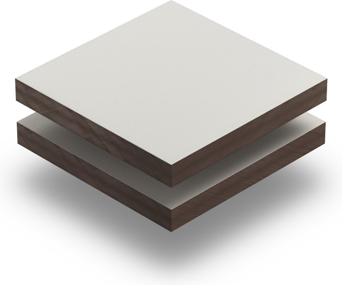 HPL plaat 6 mm dik - 60 x 30 cm - Structuur Lichtivoor