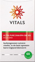Vitals - Ultra Pure DHA/EPA 500 mg - buitengewoon zuivere visolie, in de best opneembare triglyceridenvorm