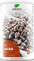 Nature's Finest Gemalen cacaobonen Bio | Natuurlijke cacaobonen van biologische teelt - 100% biologisch geproduceerd, Bron van magnesium, ijzer & zink, Premium kwaliteit, Rawfood