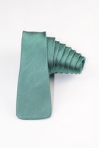 Rebeltie - Hippe & Stijlvolle Stropdas 2.0 - 100% Effen Zijde - Smaragd Groen - Handgemaakt met Passie - Dutch Design - Inclusief Luxe Verpakking & Gratis Hanger voor 4 Stropdassen