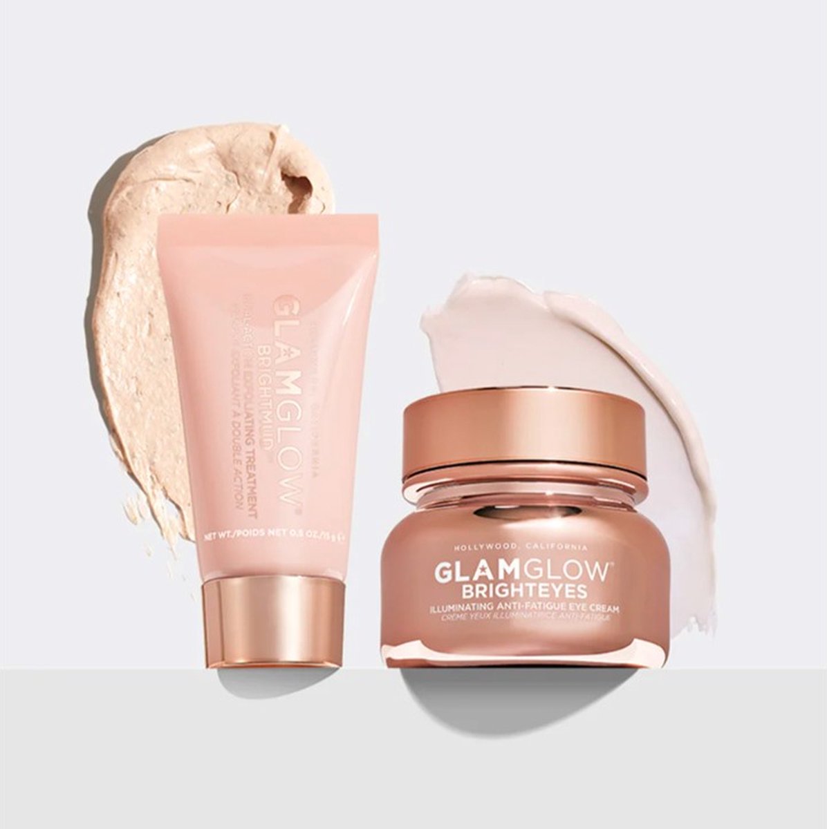 Glamglow - Rosé glow - eye cream & face mask set