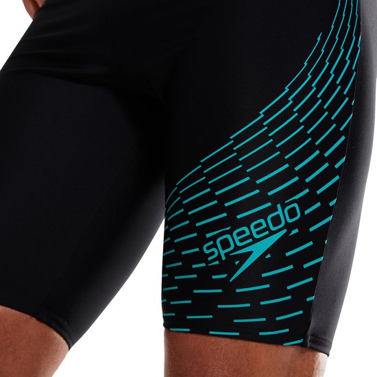Speedo Medley Logo Jammer Heren Zwart / Groen maat 5