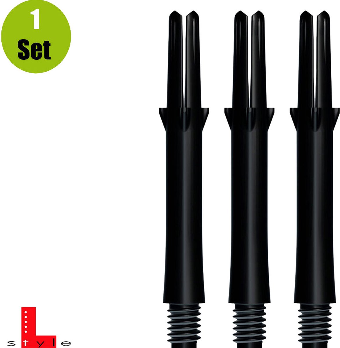L-Style L-Shaft Locked Straight Black - Dart Shafts Inbetween 260