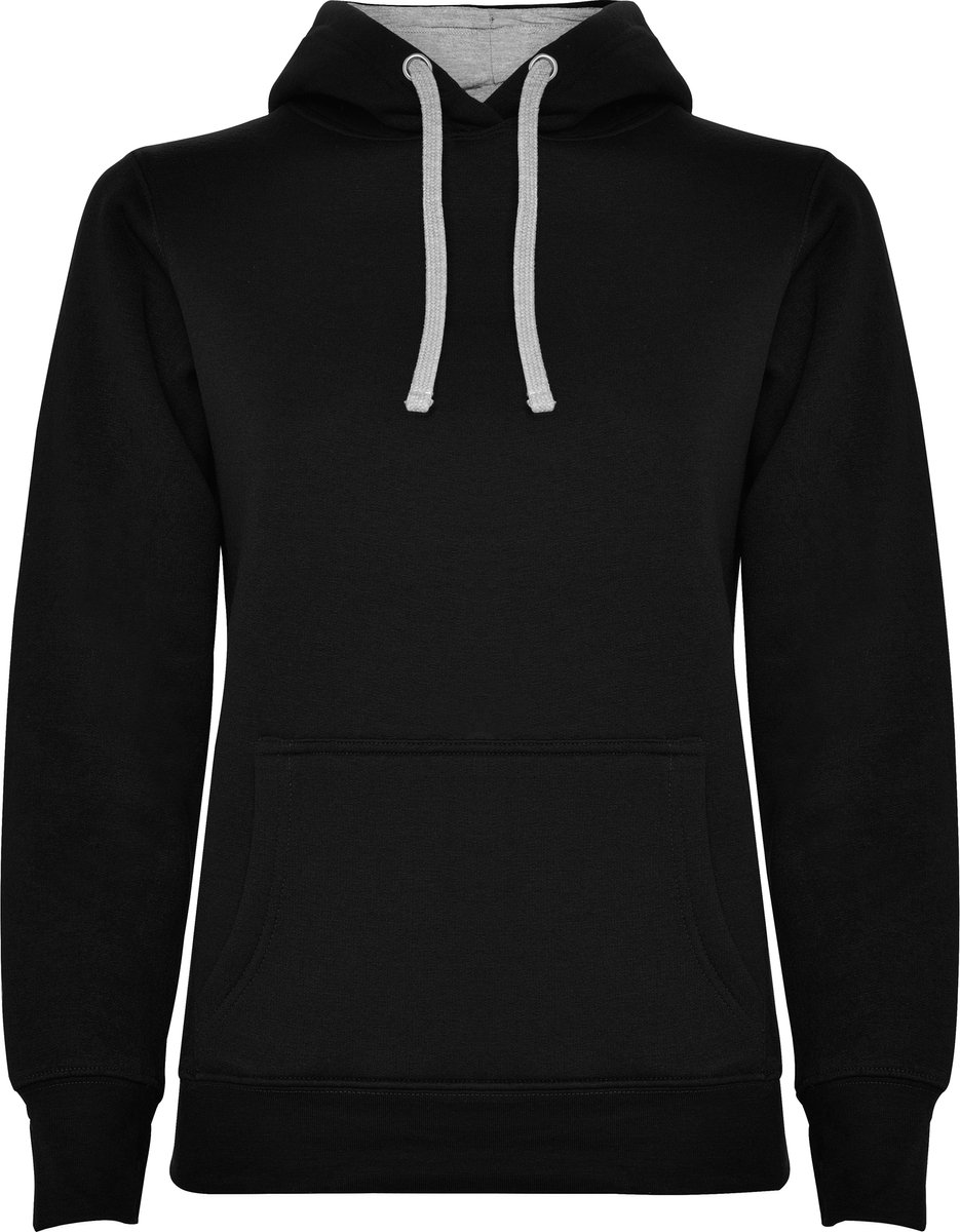 Roly Women´s Urban Hooded Sweatshirt RY1068 02/Heather 58 Zwart