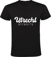 Utrecht Coordinaten Heren T-shirt | Shirt