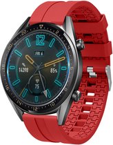 Strap-it Smartwatch bandje 22mm - extreme siliconen horlogeband geschikt voor Huawei Watch GT 2 46mm / GT 3 46mm / GT 3 Pro 46mm / Watch 3 (Pro) / GT 2 Pro - Polar Vantage M / M2 / Grit X - Xiaomi Mi Watch / Xiaomi Watch S1 (Pro) / Watch 2 Pro - rood