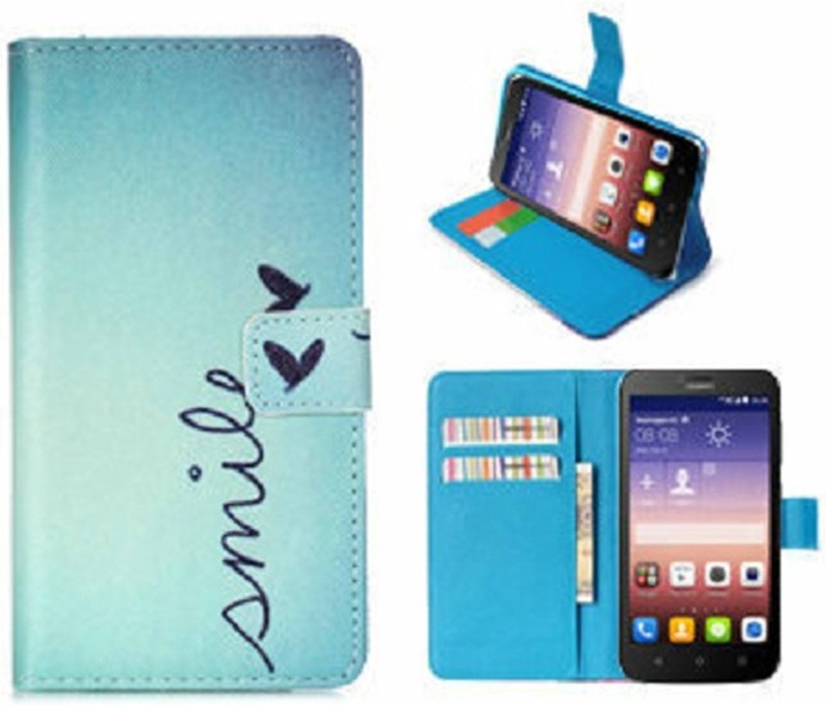 Oppo Reno 5 Hoesje Met Pasjeshouder Bookcase Roze