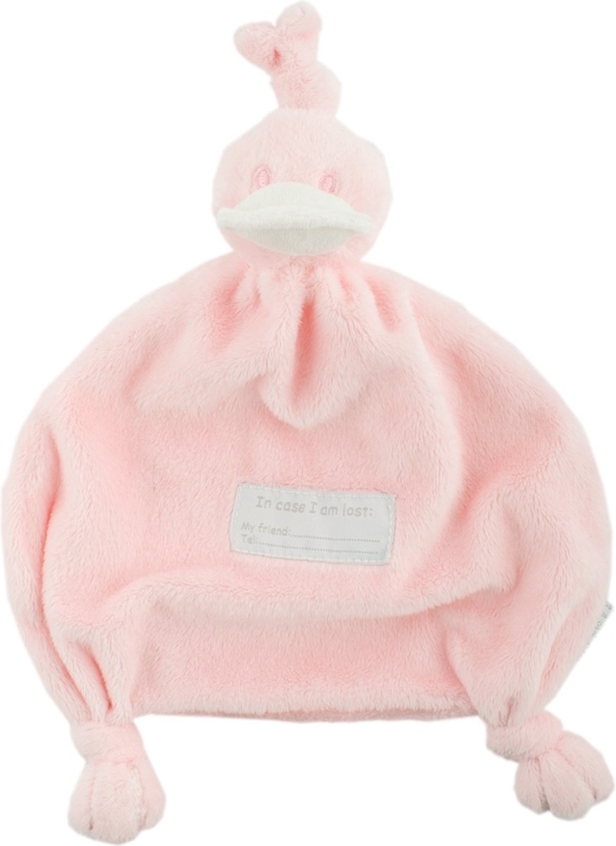 BAMBAM Knuffeldoekje Eend - Roze - Baby cadeau — afbeelding 3