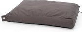 51 - Cotton - Box Pillow - Light Grey - S: 80x60x10cm