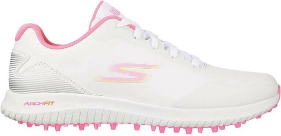 Skechers Waterdichte Golf schoenen Dames - Go Golf Max 2 - Wit Multi roze - vrouwen Maat 39
