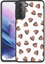 Back Case geschikt voor Samsung Galaxy S21 Plus Poep Emojis