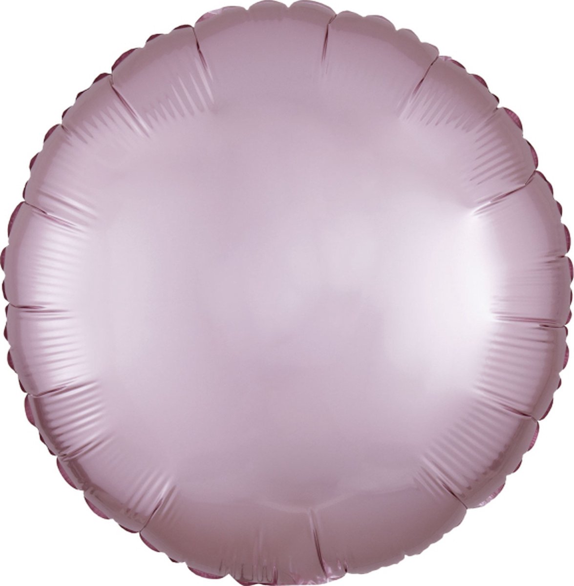 Folie ballon rondjepastel roze | niet gevuld