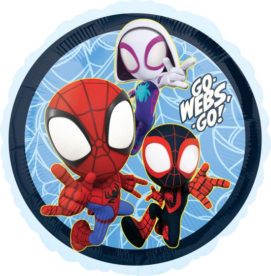 Amscan - Spidey & Friends - Spider-man - Folie ballon - Helium ballon - 43 Cm - Leeg - 1 Stuks