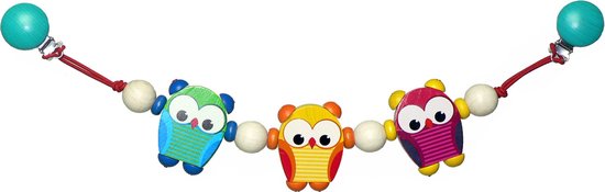 FENYW 5 stuks speelbogen, babygym, hanger, speelboog van hout, babyspeelboog-hanger, baby, houten babygym, speelgoed voor kinderwagen, autostoel, speelgoed (geel