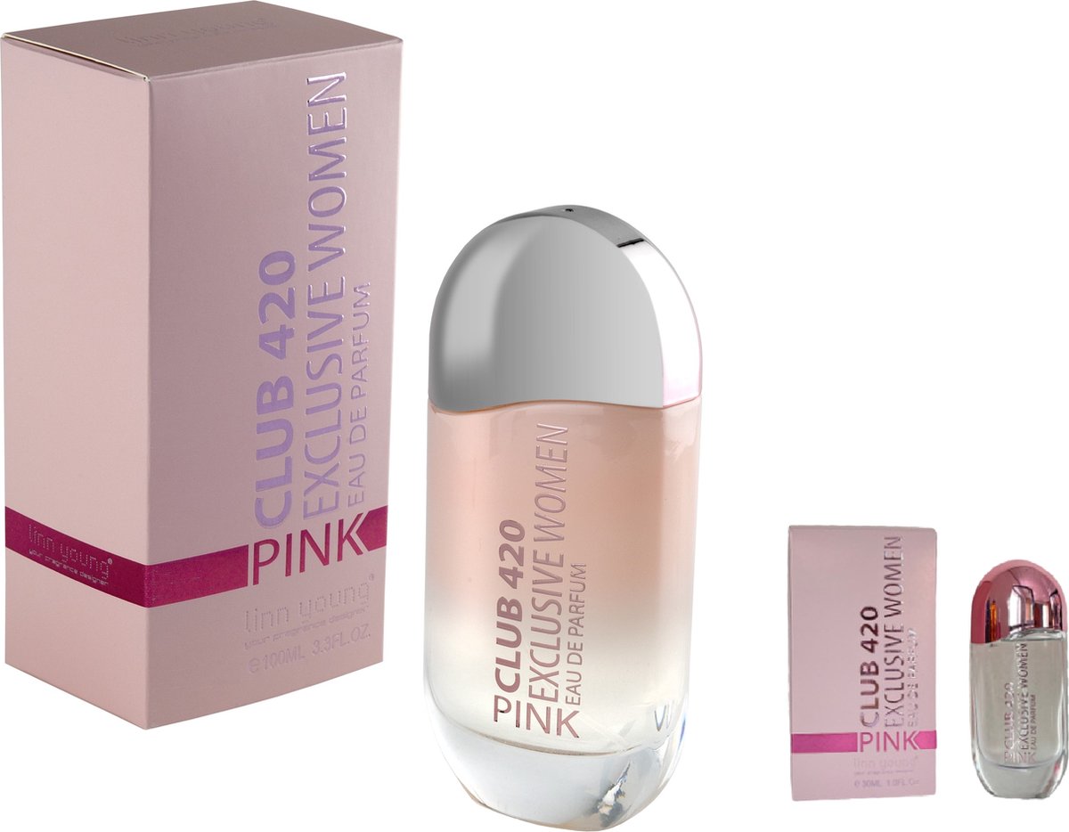 Goedkoopste Linn Young - Club 420 Pink Exclusive Women - Eau de parfum - 100ML 30ML