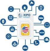 Data Simkaart Amerika - XIPO CONNECT Prepaid Data Only Sim Verenigde Staten - 2 GB gratis data - Voordelige internetbundels (Geen Roamingkosten) - Onbeperkt houdbaar*