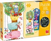 Goula Puzzle XXL - Dag en Nacht - Kinderpuzzel - 27 stukjes