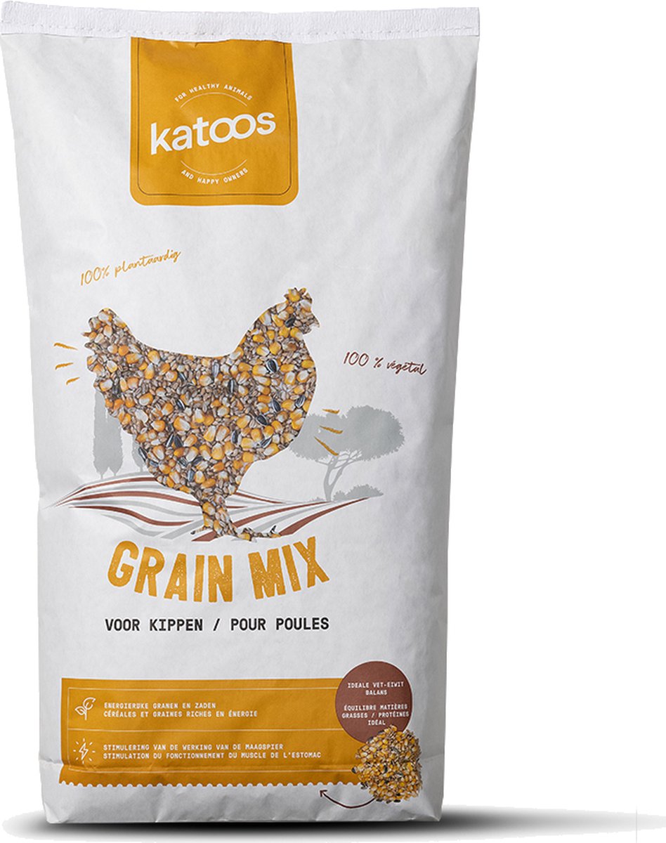 Katoos - Grain mix voor kippen - met volle mais