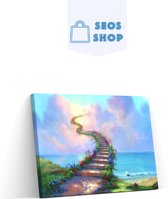 SEOS Shop ® Diamond Painting Volwassenen - Diamond Painting Kinderen - Diamond Painting Pakket Volledig - Stairway to Heaven - 40x30 cm