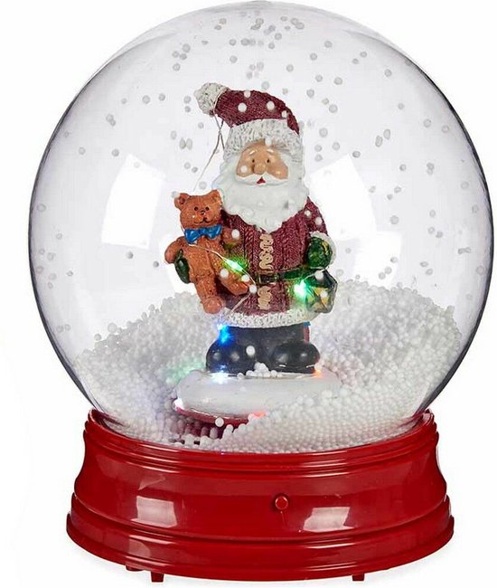 Sneeuwbal 21 x 21 x 24 cm Kerstman Plastic Polyresin