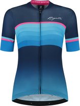 Rogelli Impress II Fietsshirt - Korte Mouwen - Dames - Blauw, Roze, Zwart - Maat 2XL