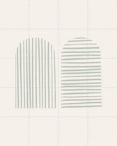 IXXI Striped Arches - Wanddecoratie - Line art - 80 x 100 cm